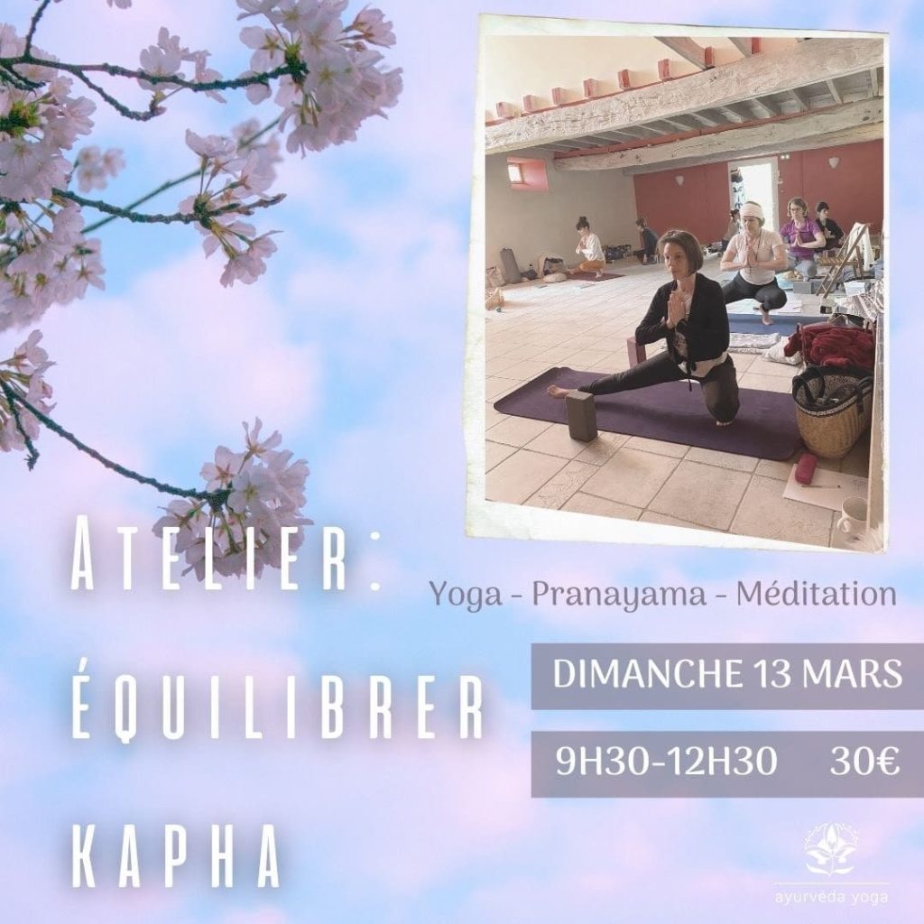 Atelier yoga à Angers - Équilibrer Kapha